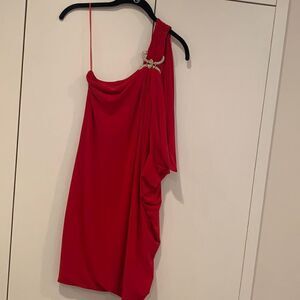 ❌Final deal❌red one-shoulder dress